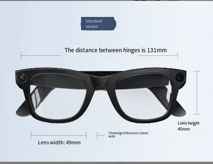 AI Smart Glasses with HD Camera – Voice Calls, Translation & Object Recognition