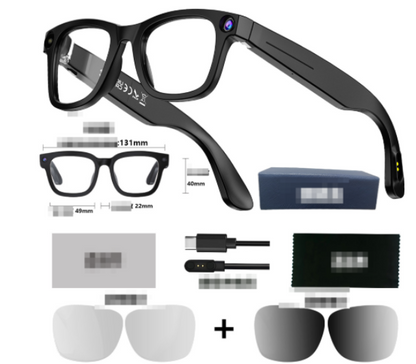 AI Smart Glasses with HD Camera – Voice Calls, Translation & Object Recognition