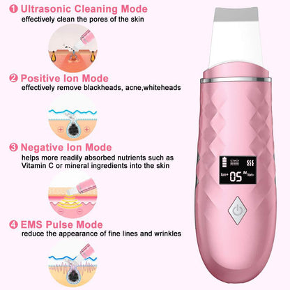Ultrasonic Skin Scrubber & Pore Cleanser Device
