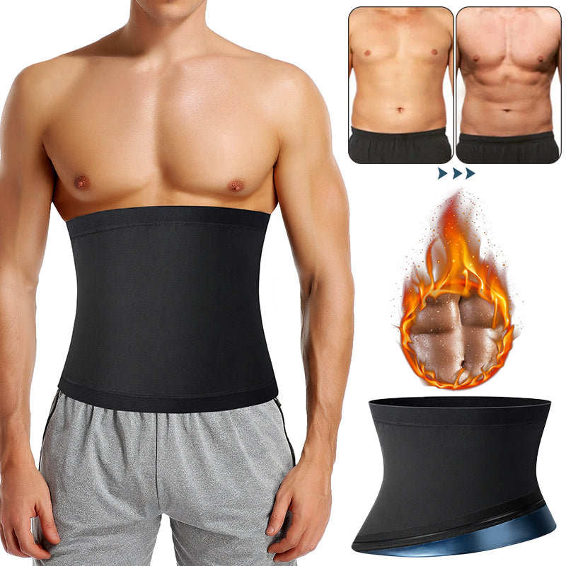 Men's Sauna Waist Trainer & Sweat Belt – Slimming Body Shaper